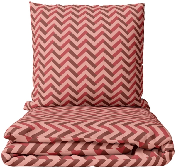 Leonado Vicenti Bettwäsche Baumwolle 135x200 cm und 155x220 cm, Jersey, 2 teilig, Zick Zack Muster, Ganzjährig verwendbar Bild 5