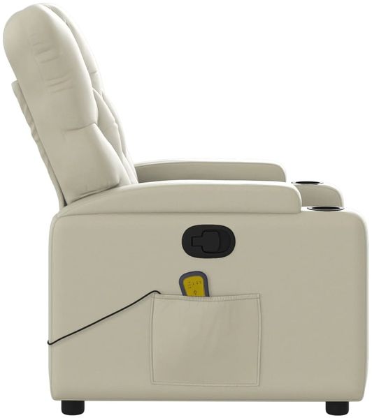 vidaXL Massagesessel Creme Kunstleder 372511 Bild 8