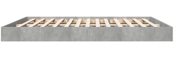 vidaXL Bettgestell Betongrau 180x200 cm Holzwerkstoff 842003 Bild 5