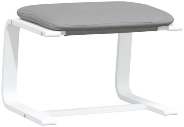 vidaXL Fußhocker Hellgrau 51x41x40 cm Stoff 351064