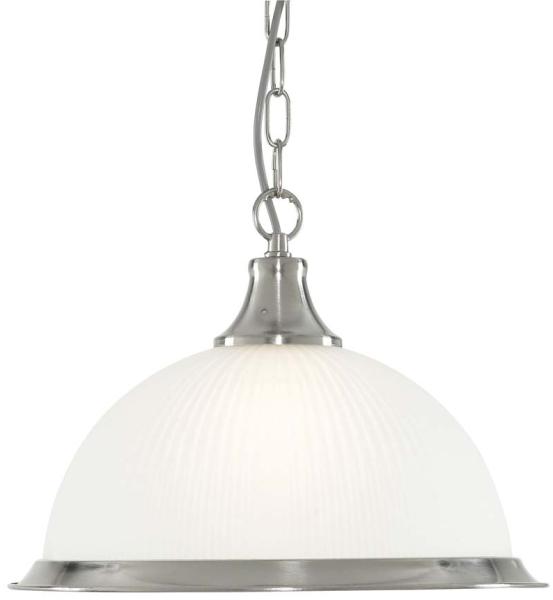 Pendelleuchte, Silber, H 78 cm, AMERICAN DINER