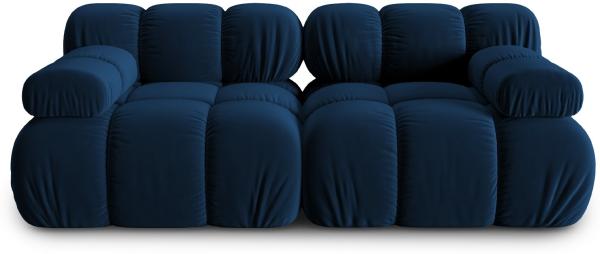 Micadoni Modulares Sofa Bellis 2-Sitzer Samtstoff Riviera Königsblau