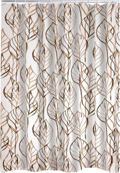 Ridder Duschvorhang Leaves Semitransparent-braun Breite 180 cm