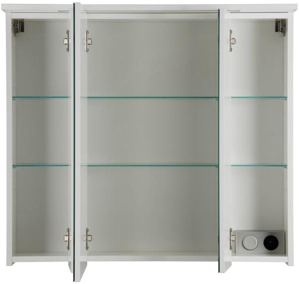 Schildmeyer Spiegelschrank 126760, melaminharzbeschichtete Spanplatte, Weiß, 80 x 16 x 72,3 cm Bild 2