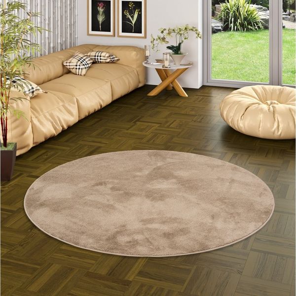 Snapstyle Hochflor-Teppich, Rund, Höhe: 20 mm