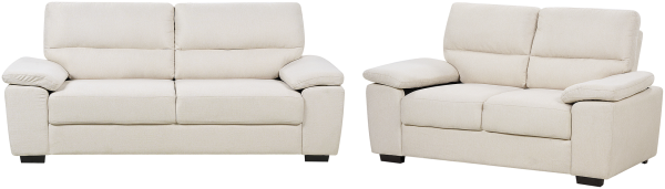 Sofa Set hellbeige 5-Sitzer VOGAR