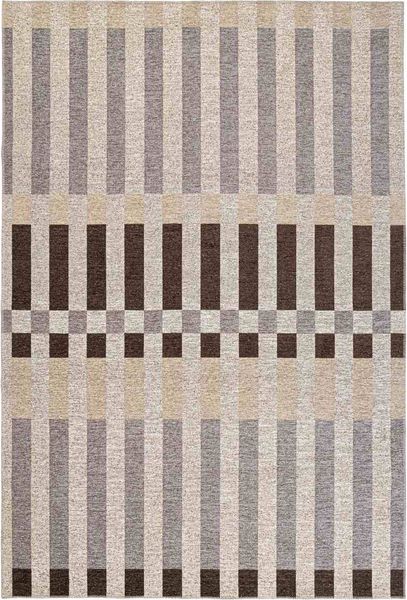 Outdoor Teppich Adaga recyceltes Polyester, klassisch, grau braun beige, 200x290 cm