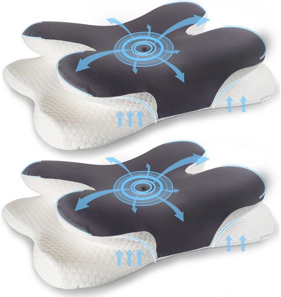 Kopfkissen Nackenkissen, Memory Foam Kissen Nackenstš¹tzkissen Kopfkissen 61.5x39x9/11cm