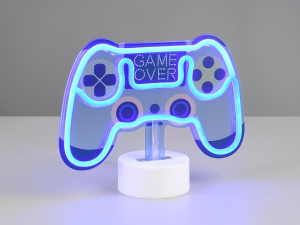 Reality LED Wandleuchte Game Over Controller 23 x 18 cm warmweiß weiß