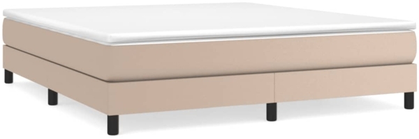 vidaXL Boxspringbettgestell Cappuccino-Braun 160x200 cm Kunstleder 3120711