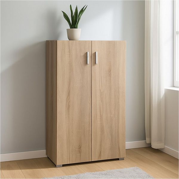 HTI-Living Sideboard Sideboard 3 Fächer Thekla Sonoma (Stück, 1 St, 1 Sideboard), Kommode Midischrank