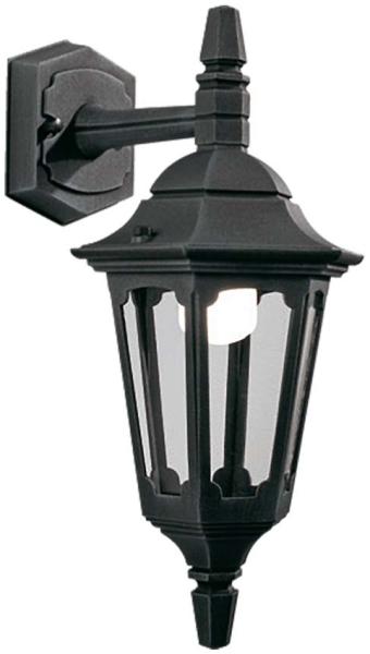 Außenleuchte, Wandlampe, Laterne, ALU-Druckguss Glas, H 39 cm