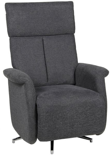 Relaxsessel >Thompson< verstellbar, drehbar, anthrazit - 78x95x80cm (BxHxT)