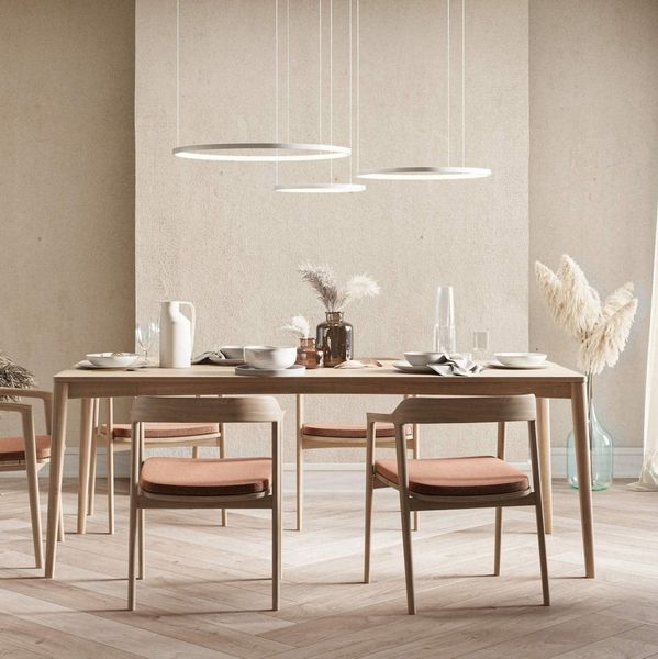 Neona LED Deckenleuchte CAECILIA Weiß, Dimmbar per Fernbedienung, mit Memory-Funktion, LED fest integriert, Warm- und Kaltweiß