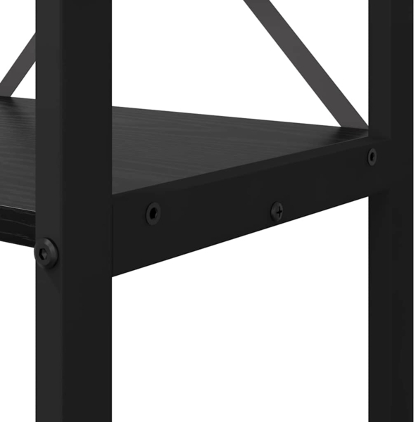 vidaXL Bücherregal Schwarz Eichen-Optik 80 x 30 x 188 cm Holzwerkstoff 868407 Bild 7