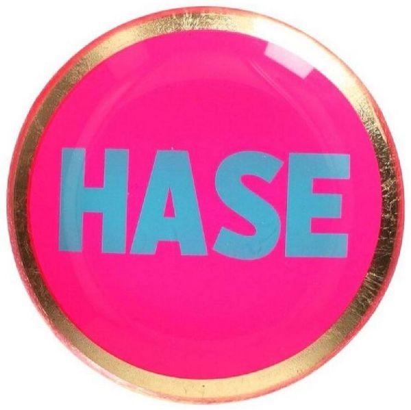 Giftcompany Servierschale Glasteller Love Plates Hase Rund (10cm)