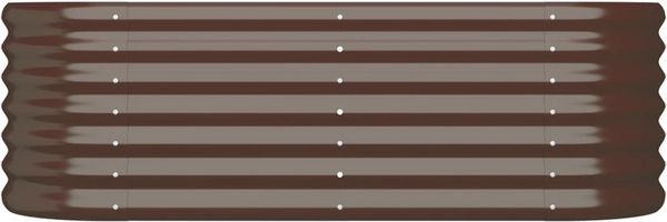 vidaXL Hochbeet Verzinkter Stahl 114x40x36 cm Braun 318865 Bild 3