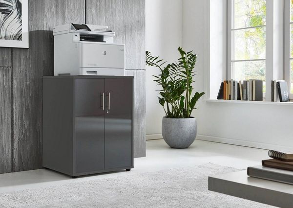 BMG Möbel Aktenschrank Druckerschrank Office Edition (geeignet für 3D Drucker und Office Drucker) Höhe 74 cm, optimale Ergänzung zu Schreibtischen