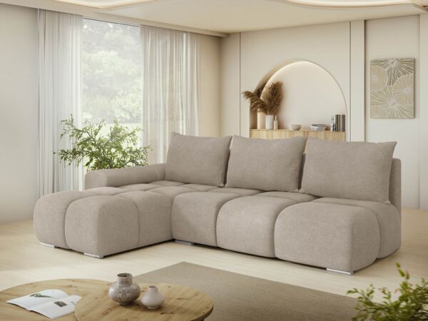 Ecksofa Bukirt (Farbe: Velo 623, Seite: Links)