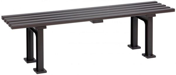 Blome Gartenbank Gartenbank Mono l, 3-Sitzer, Pflegeleichter Kunststoff, Braun