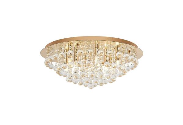 Lindby Deckenleuchten Gillion, Gold / Messing IP20, 8 x 8 W LED