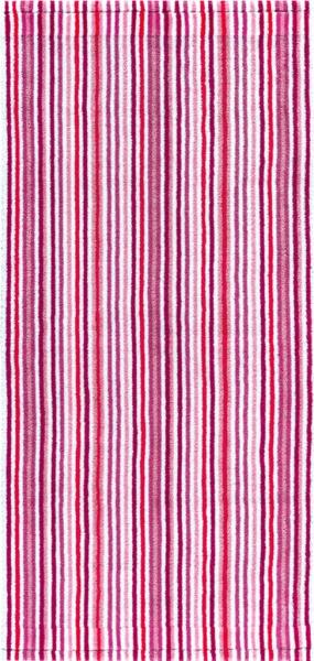 Combi Stripes Duschtuch 70x140cm rose 500g/m² 100% Baumwolle