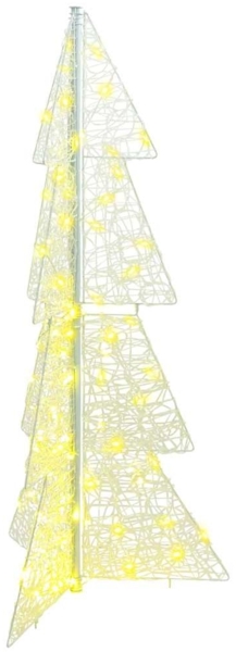 vidaXL Weihnachtsbaum mit 100 LEDs Warmes Weiß 120 cm Acryl 42019202
