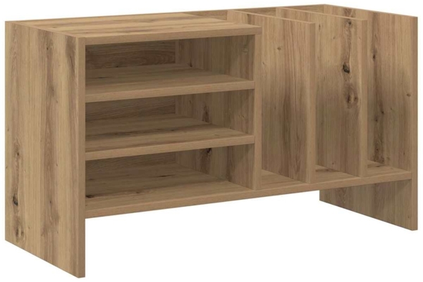 vidaXL Schallplattenschrank mit Regal Artisan-Eiche 78,5 x 35 x 45 cm 891079