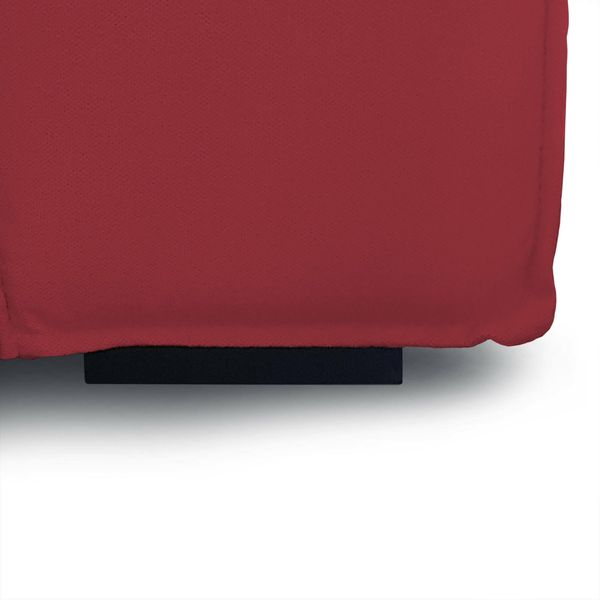 Dmora Rodonite-Sessel, Wohnzimmersessel, 100 % Made in Italy, Relaxsessel aus gepolstertem Stoff, 160 x 95 x 70 cm, Rot Bild 6