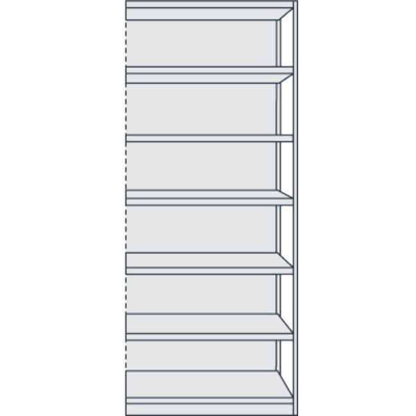 Kerkmann Büroregal Progress 500 Anbauregal BxTxH 75x60x225cm 7 Böden m