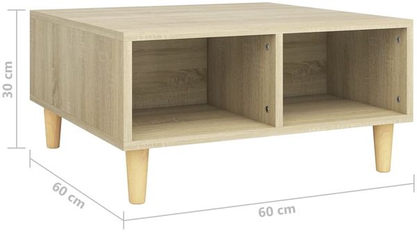 vidaXL Couchtisch Sonoma-Eiche 60 x 60 x 30 cm Spanplatte [805980] Bild 6