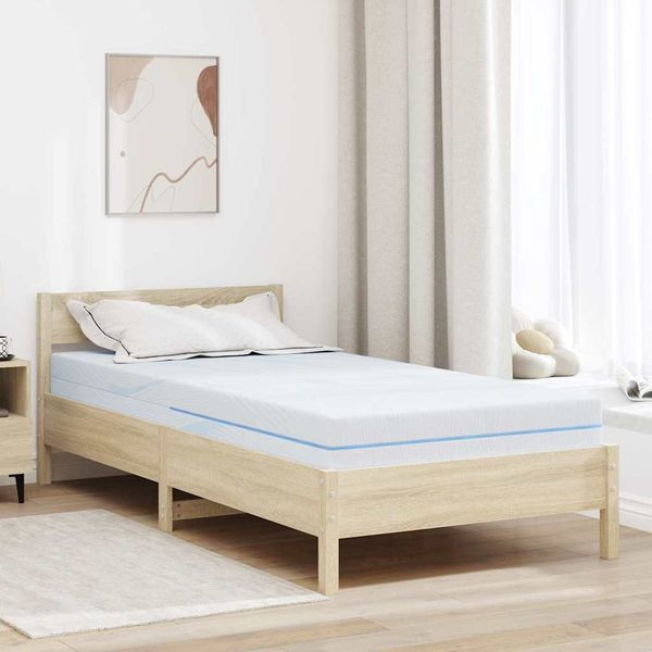 vidaXL Matratze Mittelfest 90 x 200 cm Weiß 4106290