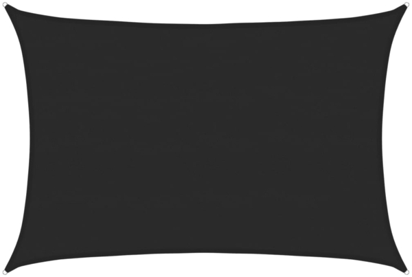 vidaXL Sonnensegel 160 g/m² Schwarz 5x7 m HDPE 311742