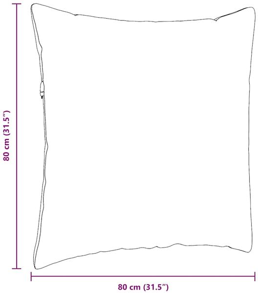vidaXL Sofakissen 2 Stück Gelb 80 x 80 cm Cordstoff 42014064 Bild 9