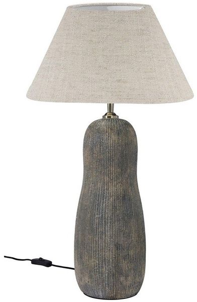 PR Home 4225108-35940 Tischleuchte Sally vintage braun Schirm Leinen