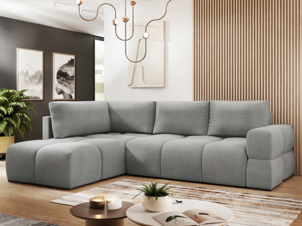 Ecksofa Tawini (Farbe: Artico Steel)