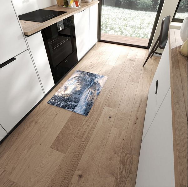 Primedeco Teppich Küchenteppich Winterfluss PVC rutschfest abwaschbar Läufer, Rechteckig, Höhe: 3 mm, Pflegeleicht & Wasserabweisend
