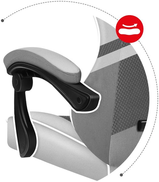 Drehstuhl Force 4. 4 Weiß Grau Bild 12