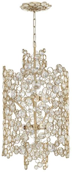 Pendellampe, Deckenleuchte, Silber, D 40,6 cm