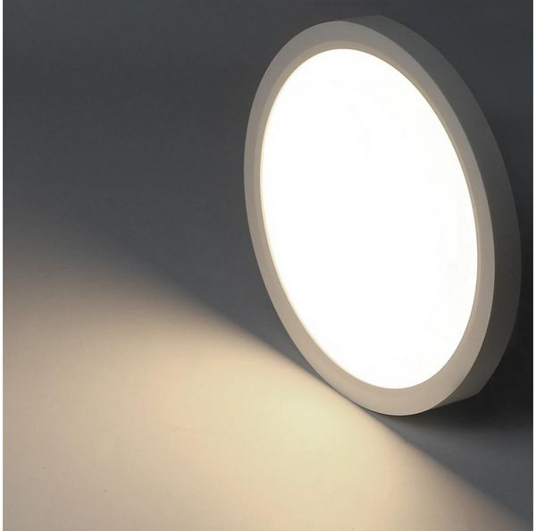 Nettlife LED Panel Deckenlampe Flach Rund Flurlampe Weiß Küchelampe 18/24W, LED fest integriert, Neutralweiß, für Schlafzimmer Küche