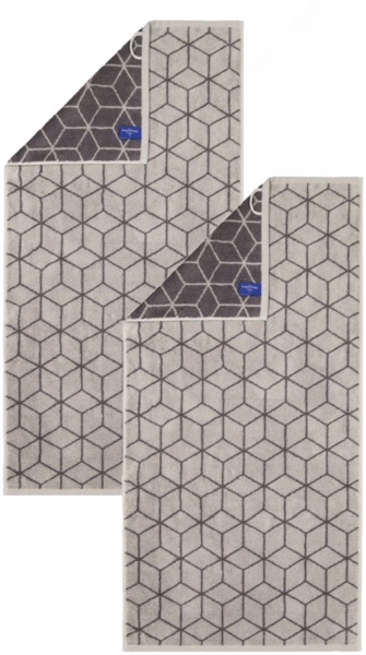 2 Stück Villeroy & Boch Handtuch Coordinates 2557-77 stone 50x100