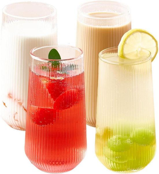 Latte Macchiato Gläser 400ml 2er Set Kaffeegläser Kristallglas Eisbecher