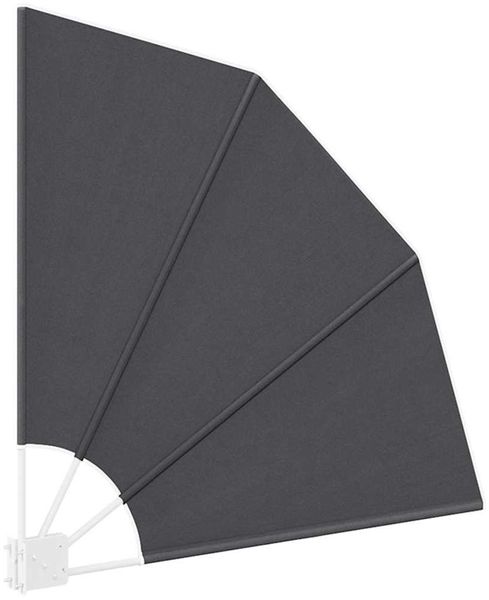 vidaXL Balkon Sichtschutz 115 x 115 cm Polyester Schwarz 42000908 Bild 5