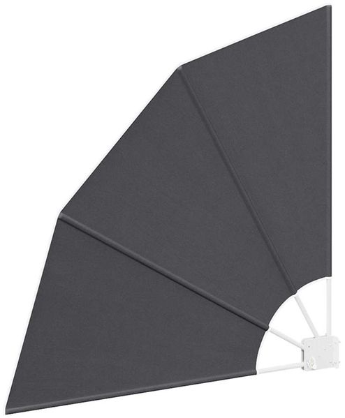 vidaXL Balkon Sichtschutz 115 x 115 cm Polyester Schwarz 42000908 Bild 4