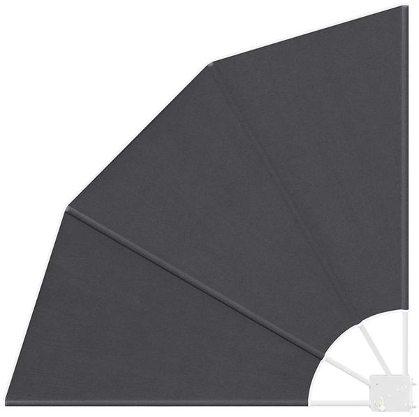 vidaXL Balkon Sichtschutz 115 x 115 cm Polyester Schwarz 42000908 Bild 2