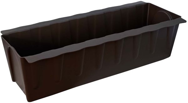 BURI 12 Euro-Paletten Blumenkästen-Einsätze inkl. Bewässerungsmatte | 37,3cm Braun | Pflanzkasten für Europalette Palette | Balkonkasten | Blumentopf | aus stabilen Kunststoff | Made in Germany Bild 3