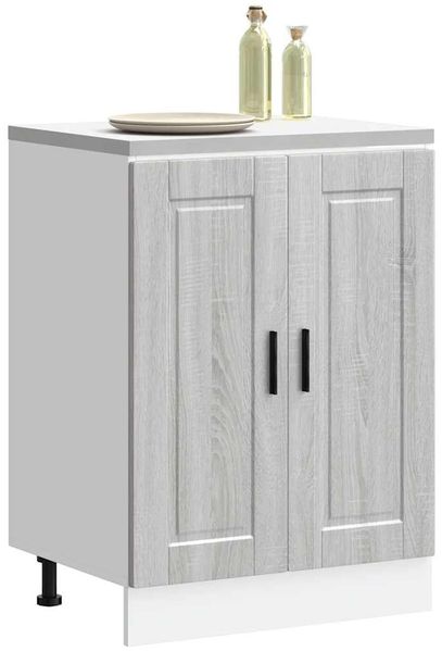 vidaXL Küchenunterschrank Porto Grau Sonoma Holzwerkstoff 853923
