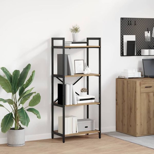vidaXL Bücherregal Artisan-Eiche 56 x 34 x 133,5 cm Holzwerkstoff 883873