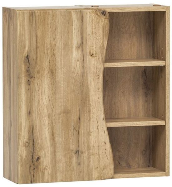 HELD MÖBEL Hängeschrank aus MDF in wotaneiche mit einer Tür und 4 Einlegeböden (B/H/T: 60x64x20 cm)