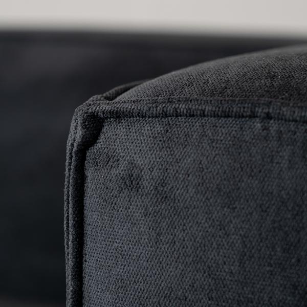 Bronx71 Sofa 3-Sitzer Memphis Stoff schwarz Bild 6